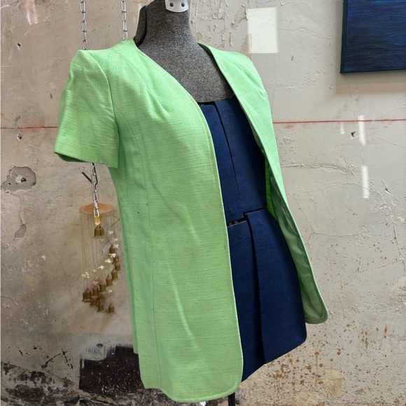 vintage handmade 60’s/70’s lime green preowned women’s jacket - Picture 1 of 3